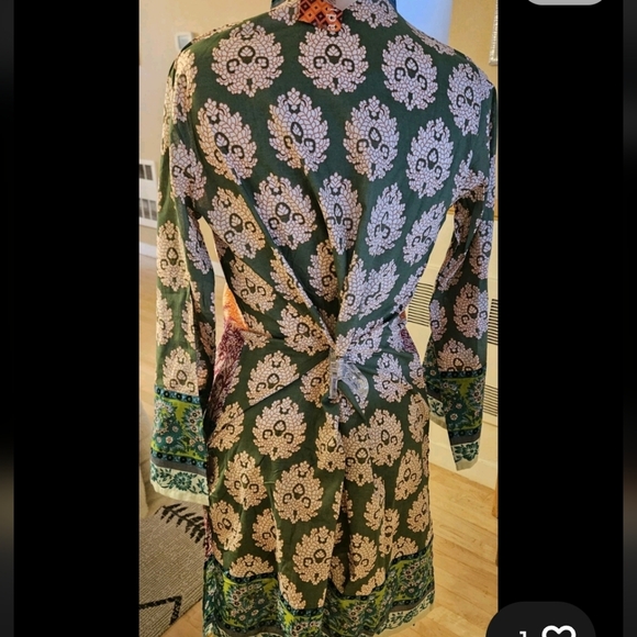 New W Tags Khaadi Pullover Tunic Top Kurta Batik Pattern Multicolor Dress Wmn 12 - Picture 4 of 7